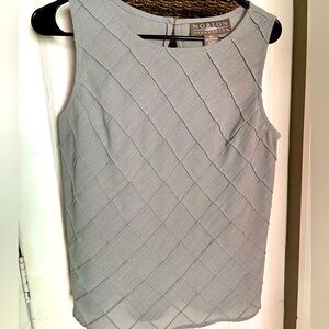 Sleeveless top Norton Menaughton. Silver grey. Petite medium.